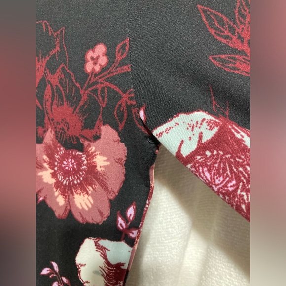 MUDD Medium Floral Dress Burgandy Multicolor Stretch EUC! E9163 - Picture 13 of 15